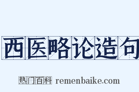 西医略论造句是什么意思的图片